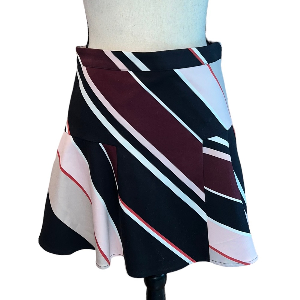 NWT Club Monaco Striped Mini Skirt